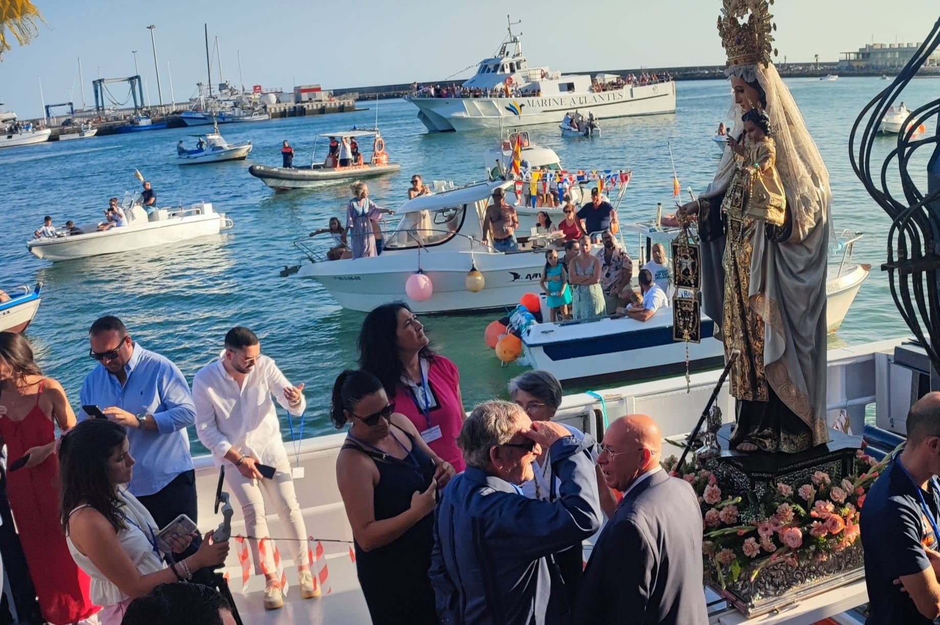 Procesión marítima en Barbate