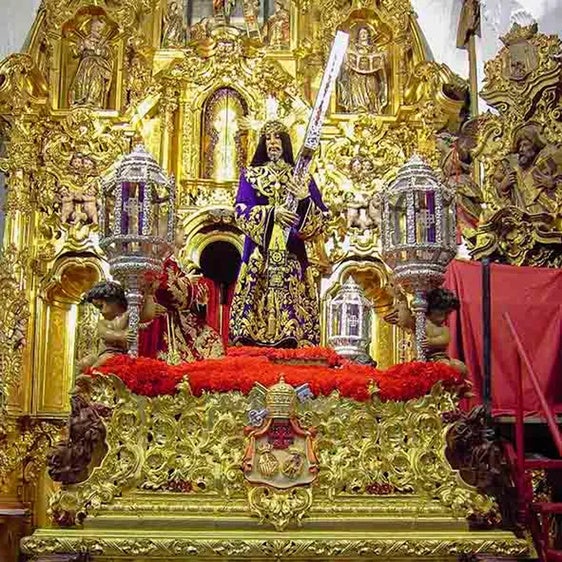 El Nazareno en su antiguo paso