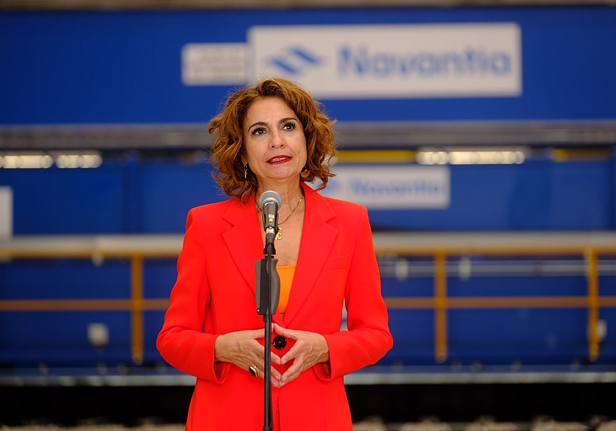 María Jesús Montero, en Navantia San Fernando