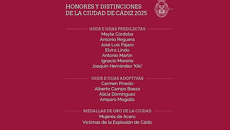 Ovaciones, memoria y emoción en el homenaje de Cádiz a quienes «representan lo mejor de nosotros»