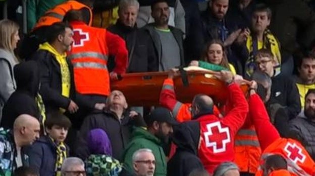 La aficionada del Cádiz CF recibió un balonazo involuntario del rayista Pathé Ciss la temporada pasada en el Estadio Carranza.