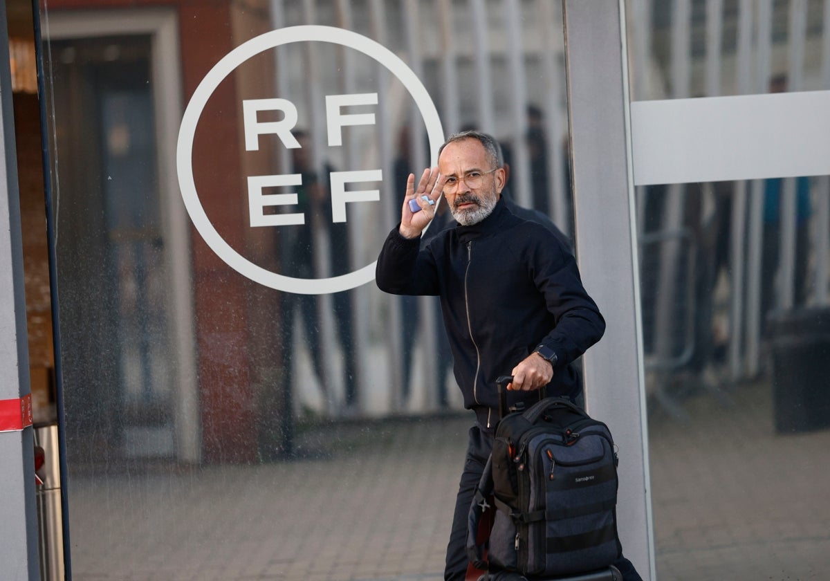 Álvaro Cervera, en la sede de la Federación Españoña este pasado martes,