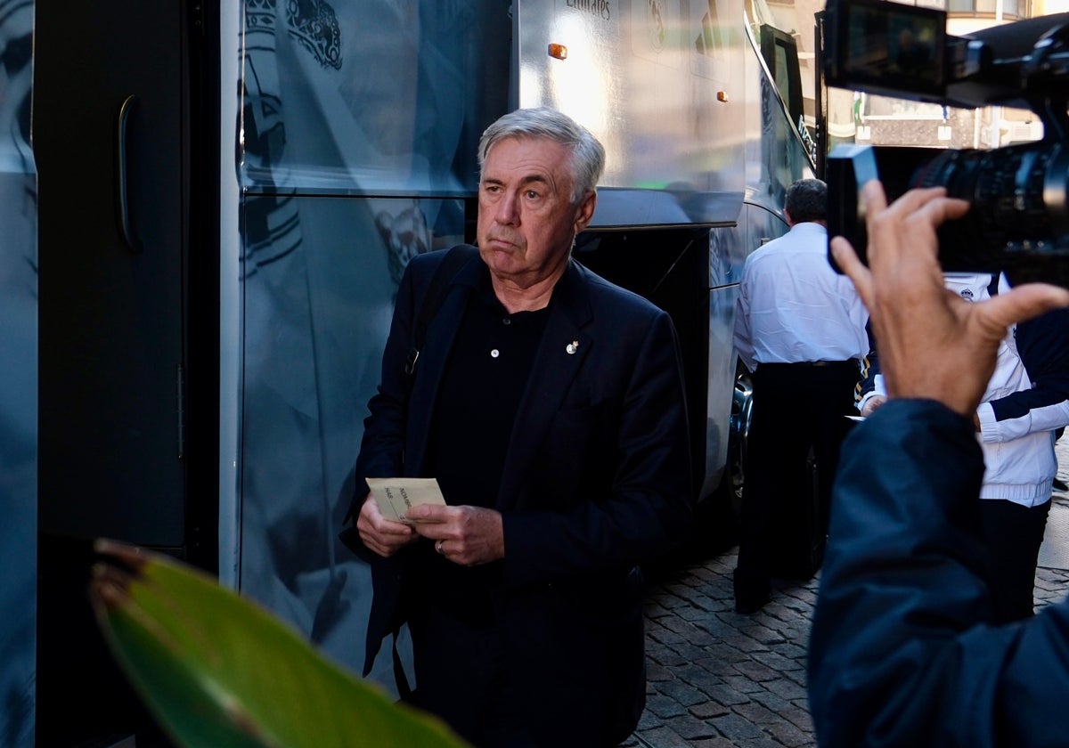 Carlo Ancelotti llega a la capital gaditana