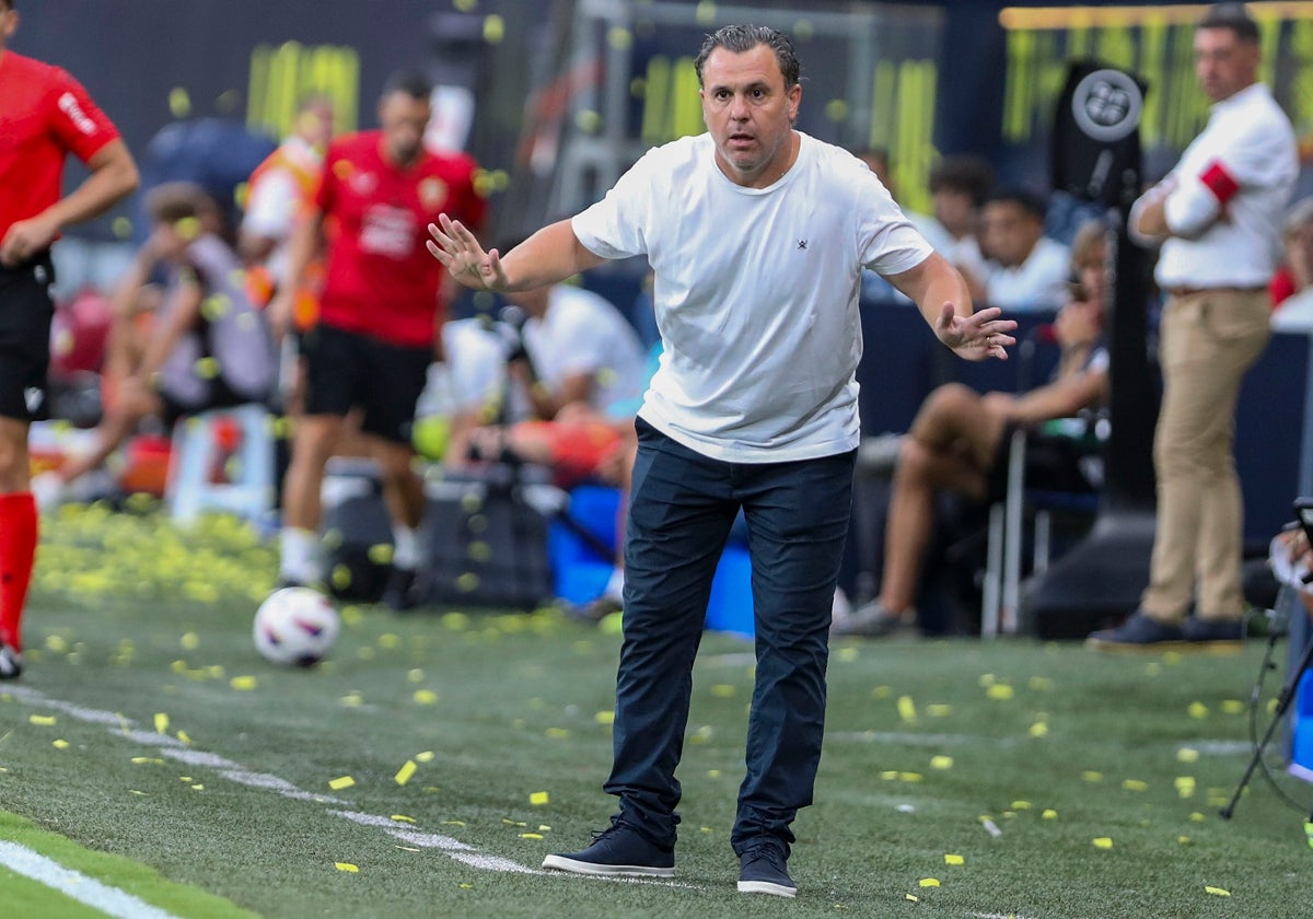 Sergio González, entrenador del Cádiz CF.