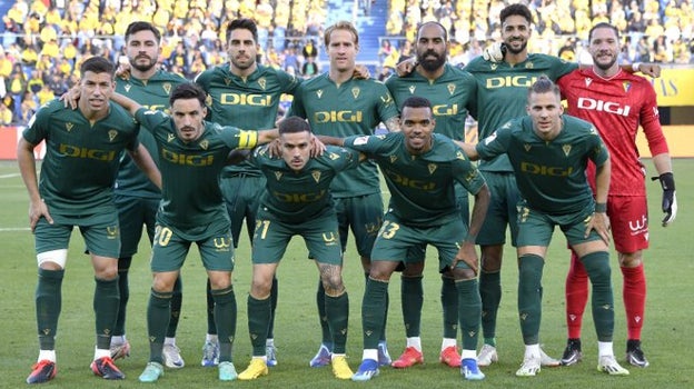 Once titular del Cádiz CF en Las Palmas de Gran Canaria.