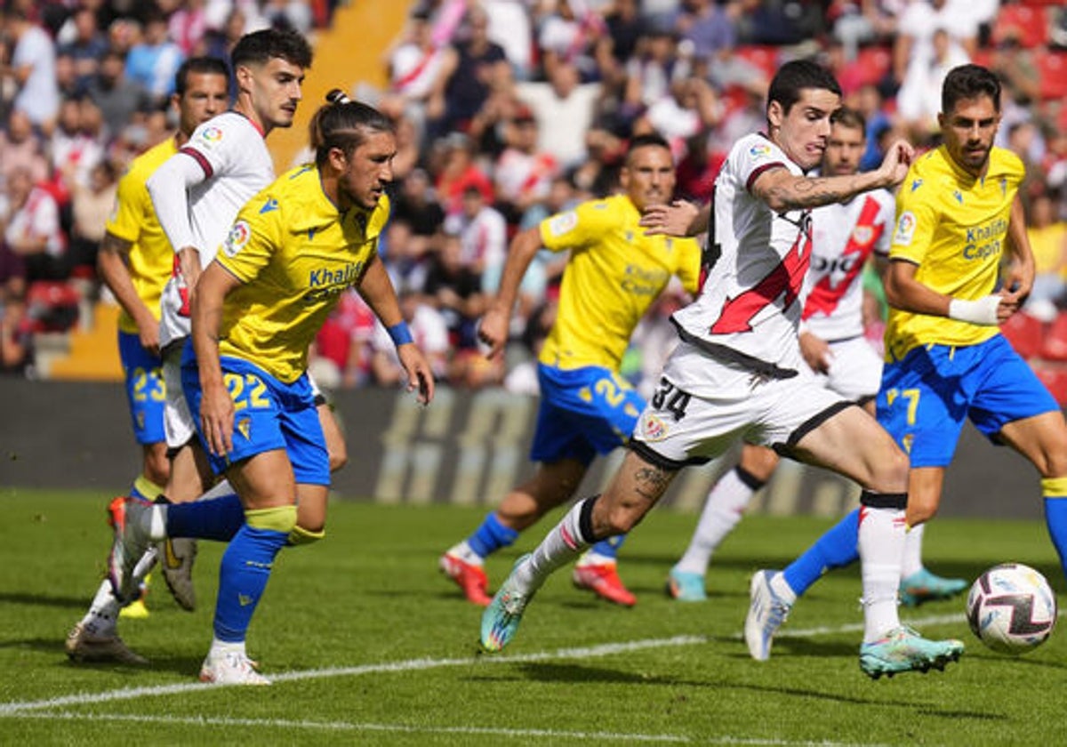 Imagen del Rayo Vallecano - Cádiz de la pasada temporada