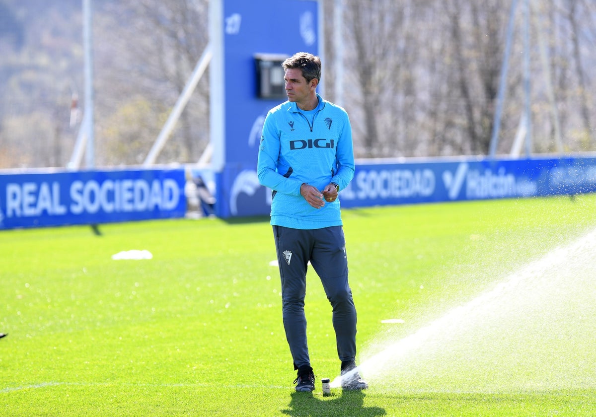 Mauricio Pellegrino, en las instalaciones de Zubieta un día después de la derrota en Anoeta.