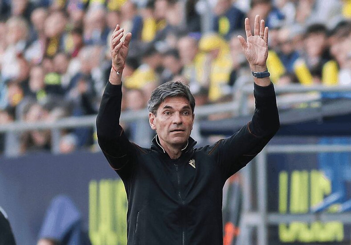 Pellegrino en el banquillo del Cádiz