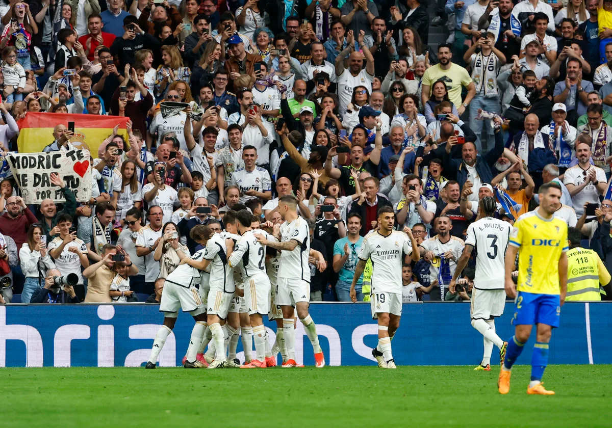 Real Madrid - Cádiz, resumen, resultado y goles (3-0)