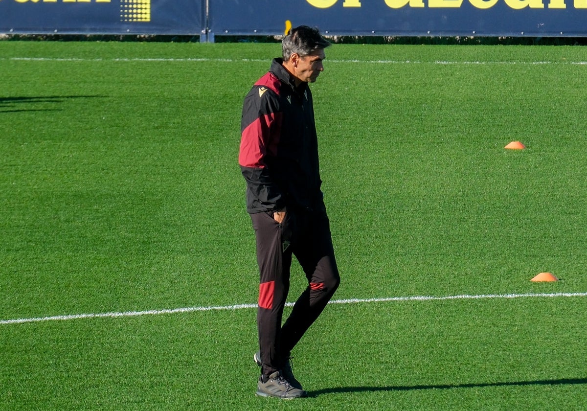 Mauricio Pellegrino, entrenador del Cádiz CF.