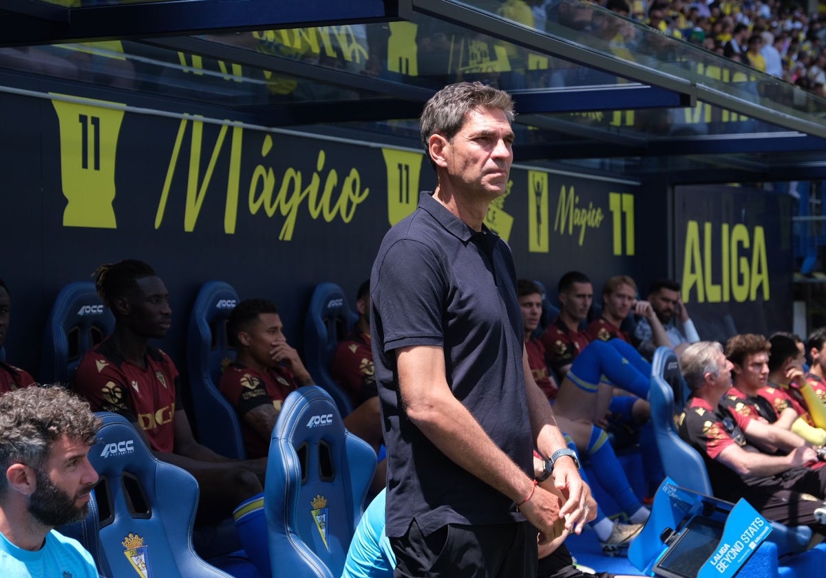 Mauricio Pellegrino en el banquillo de Carranza