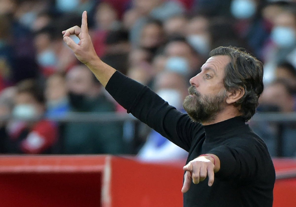 Quique Sánchez Flores, entrenador del Sevilla FC.