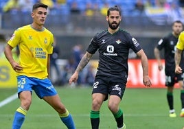 Las Palmas no llega salvado a Cádiz al empatar 2-2 ante el Betis