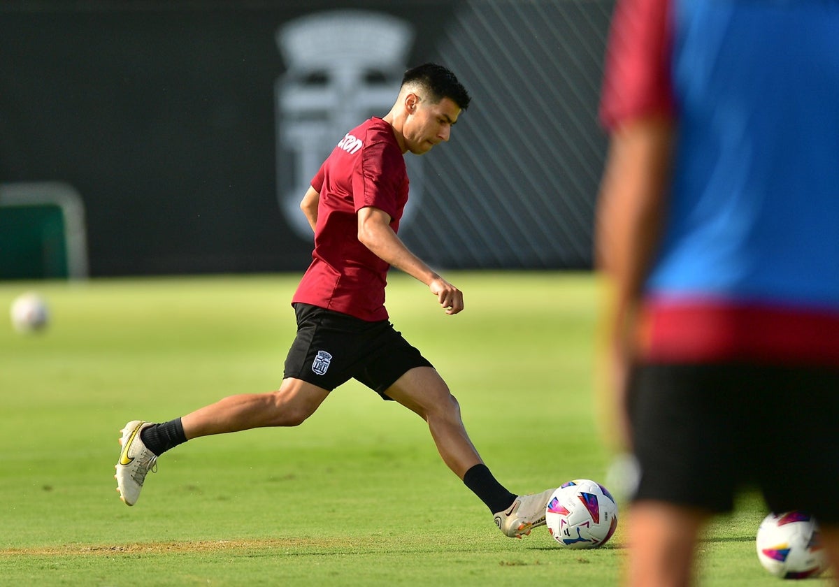 Tomás Alarcón, en un entrenamiento