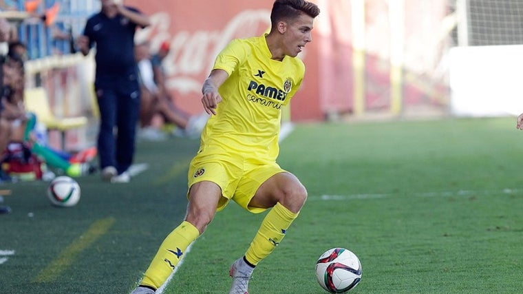 Iván Alejo en el Villarreal B.