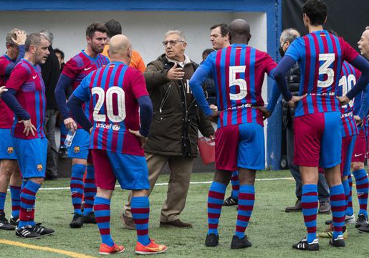 Jordi Gonzalvo dirige ahora a los veteranos del Barça.