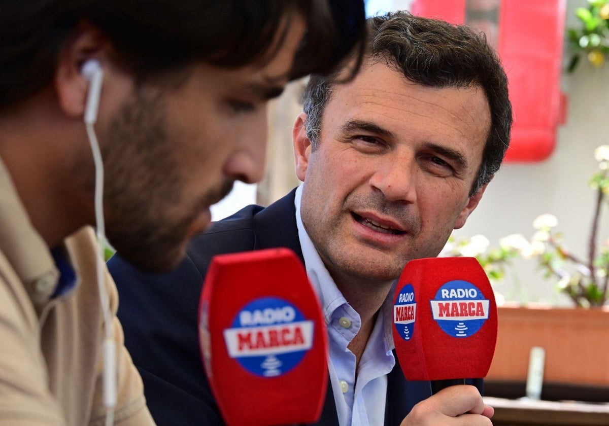 Bruno García, durante la entrevista en Radio MARCA Cádiz