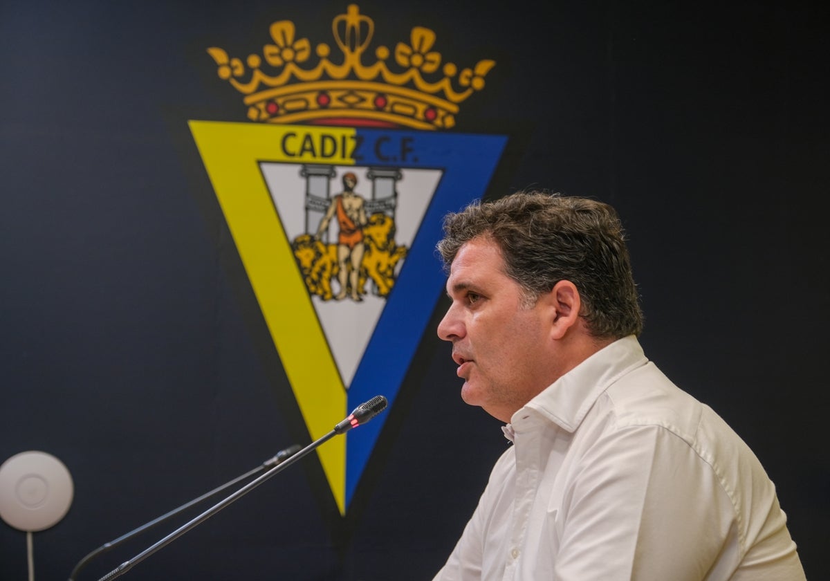 Rafael Contreras, vicepresidente del Cádiz CF.