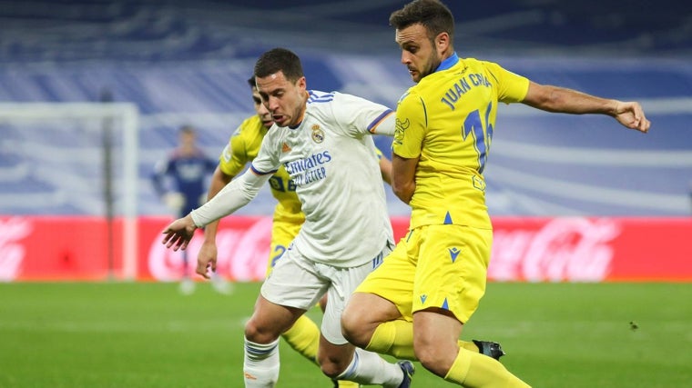 Juan Cala durante su etapa como jugador del Cádiz CF.