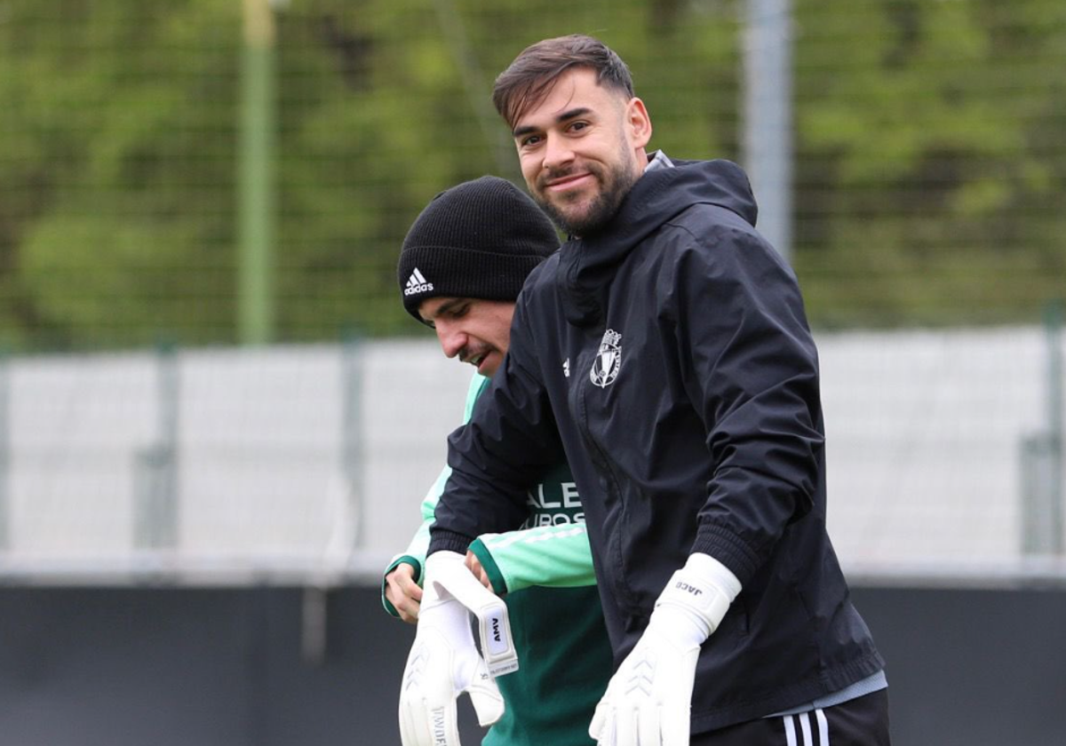 Matos y Caro, durante un entrenamiento