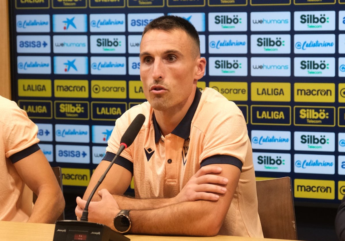 Fede San Emeterio, durante la rueda de prensa.