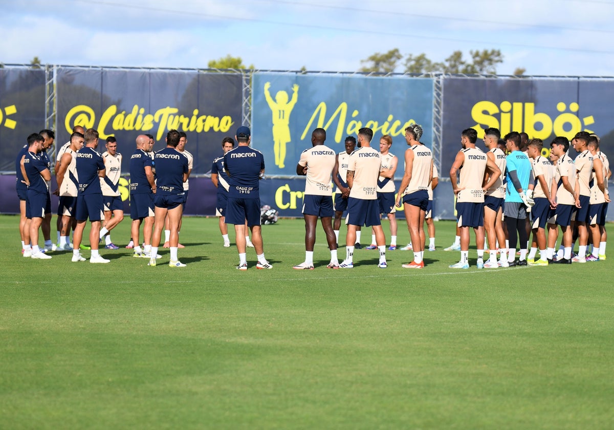 Charla previa a un entrenamiento.