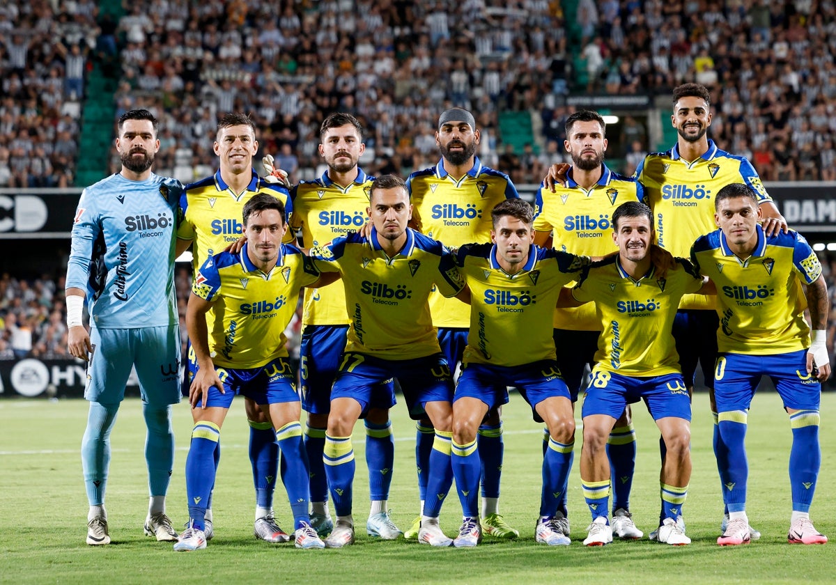 Último once sacado por el Cádiz.