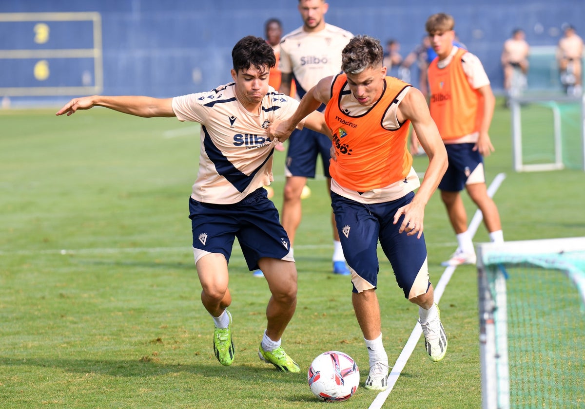 Alejo, en un entrenamiento.