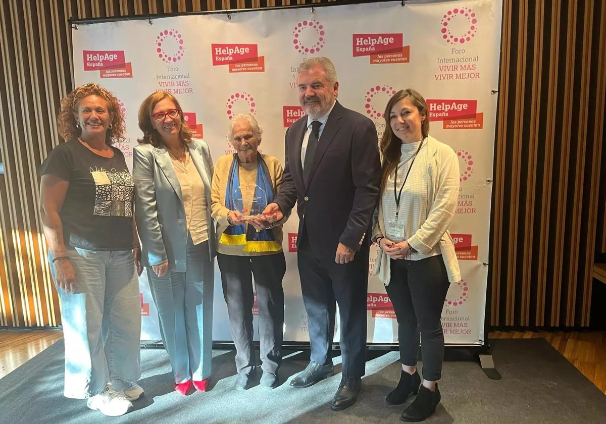 Manuel Vizcaíno recibió el premio.