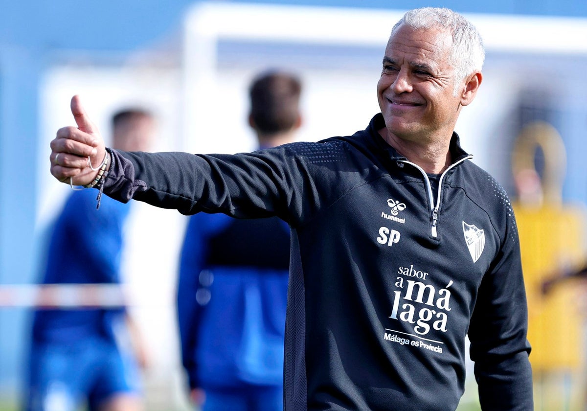 Sergio Pellicer, entrenador del Málaga.