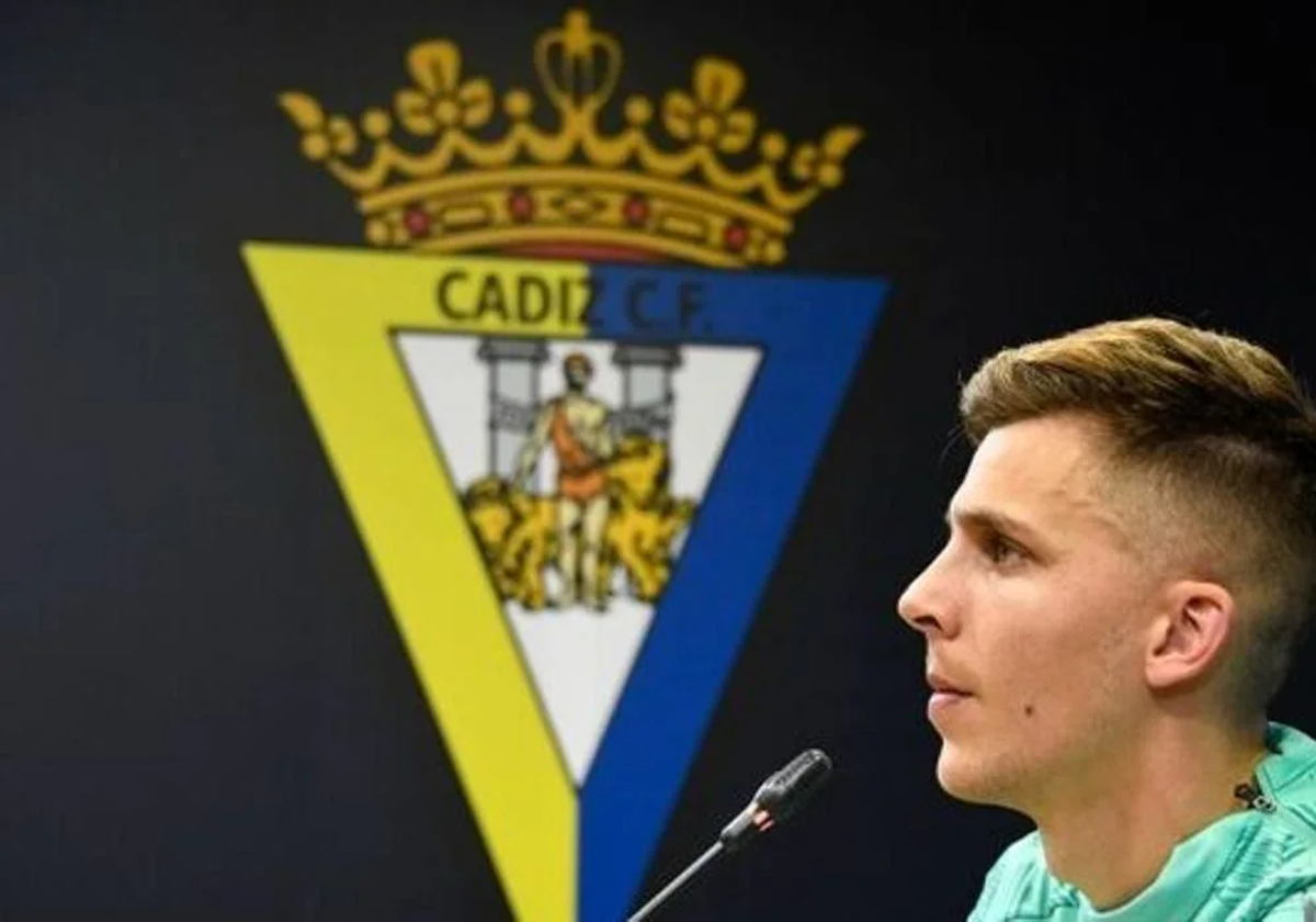 Iván Alejo, jugador del Cádiz