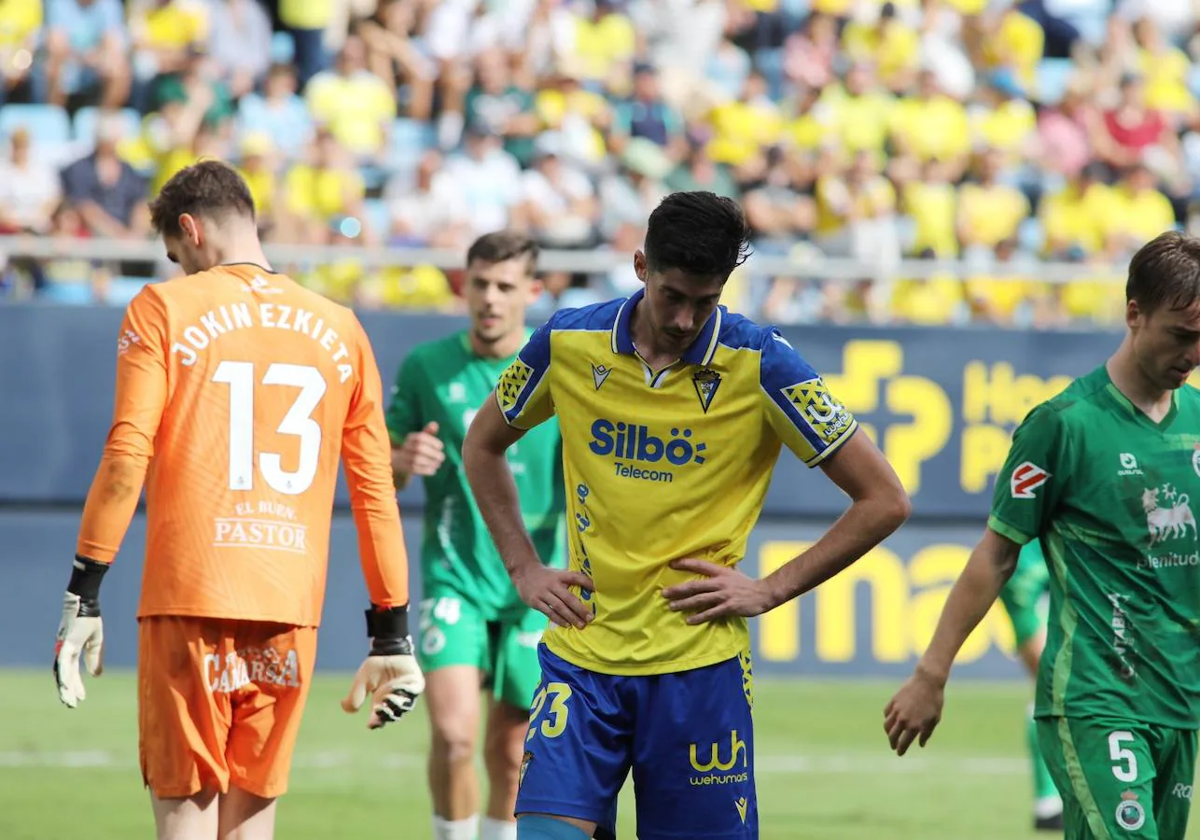 Carlos Fernández, en el partido ante el Racing