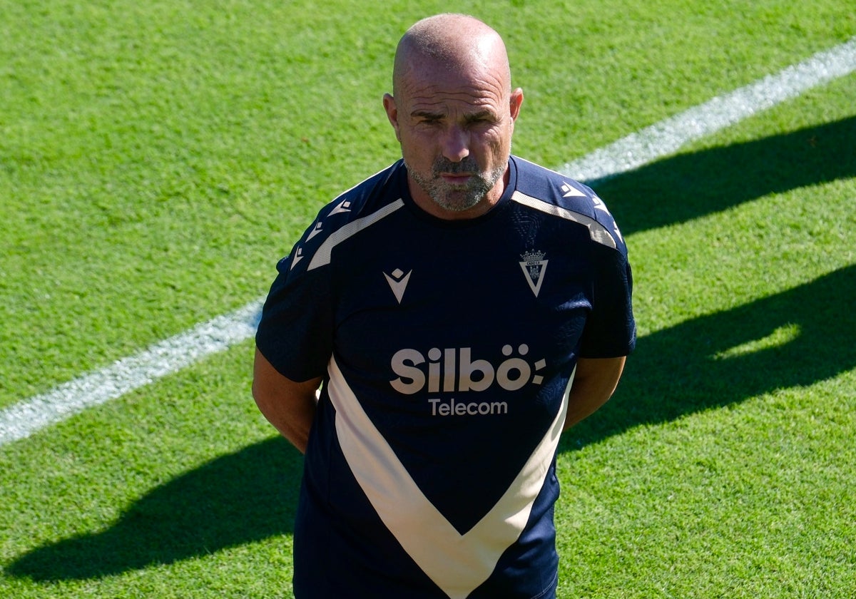 Paco López, entrenador del Cádiz CF.