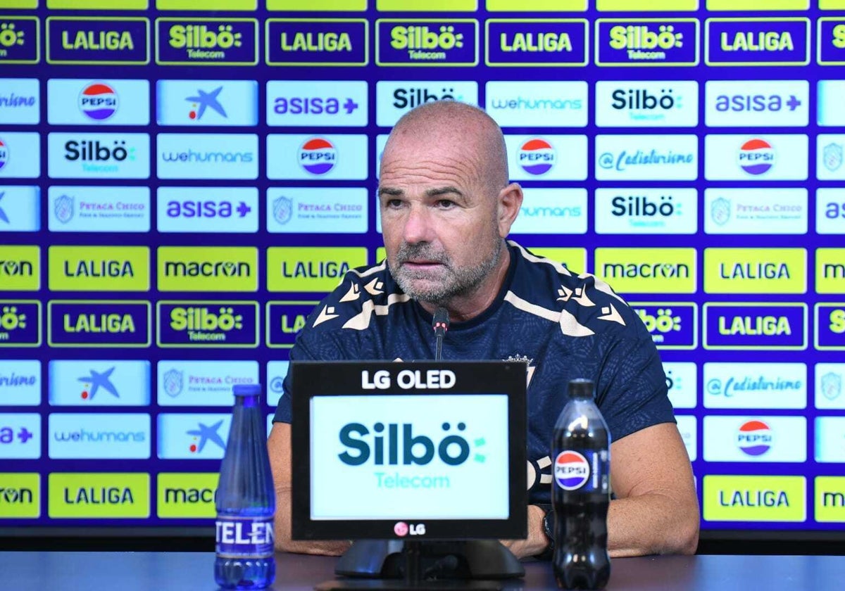 Paco López, en sala de prensa