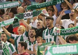 La afición del Córdoba se deja notar en Cádiz