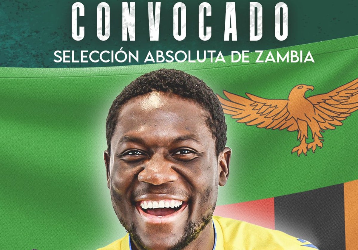 El delantero Paco Mwepu es internacional con Zambia.