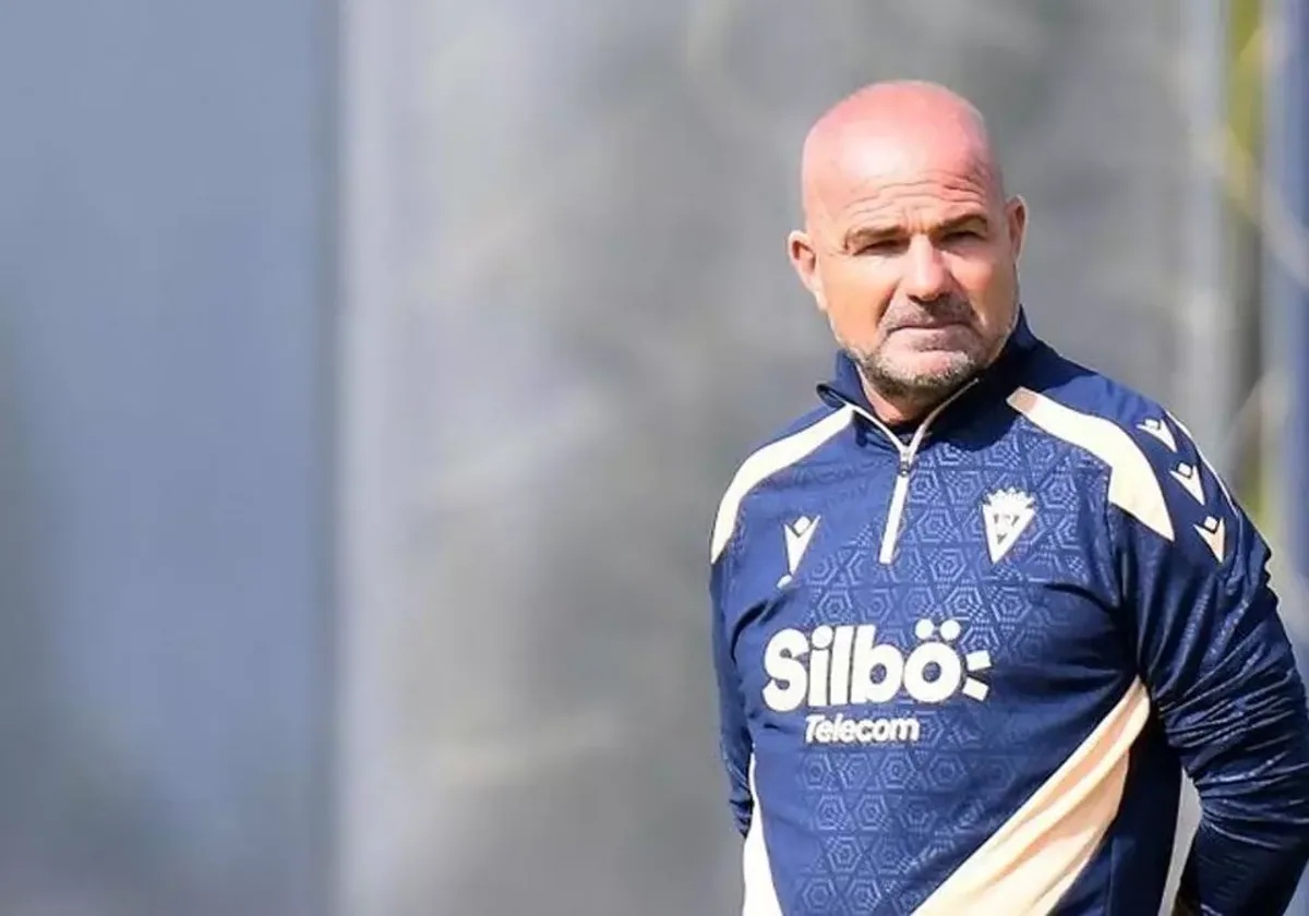 Paco López, en un entrenamiento