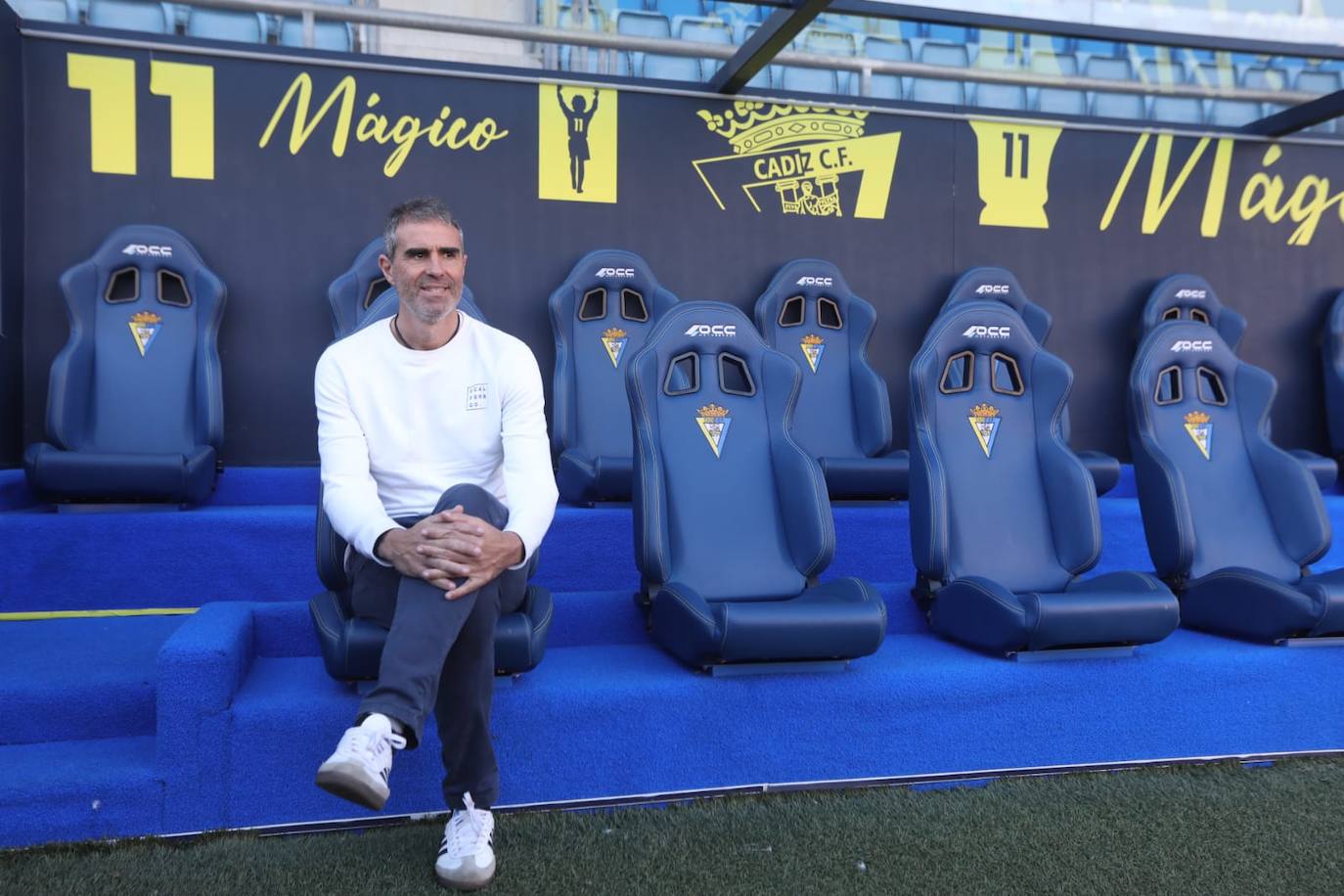 Fotos de la presentación de Gaizka Garitano como nuevo entrenador del Cádiz