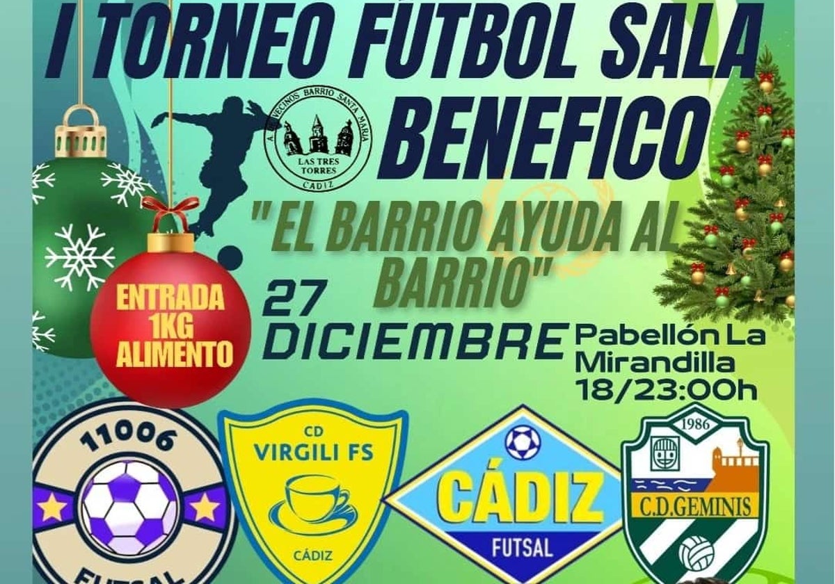 Cartel del trofeo solidario.