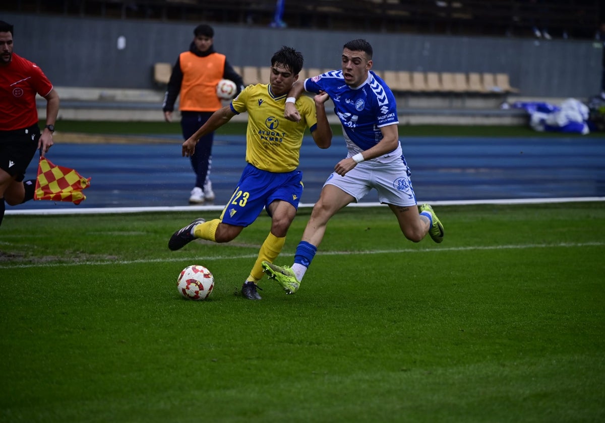 Juan Díaz, durante el Xerez Deportivo - Mirandilla