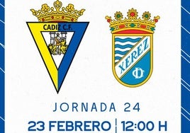 El Cádiz CF Mirandilla recibirá al Xerez CD.