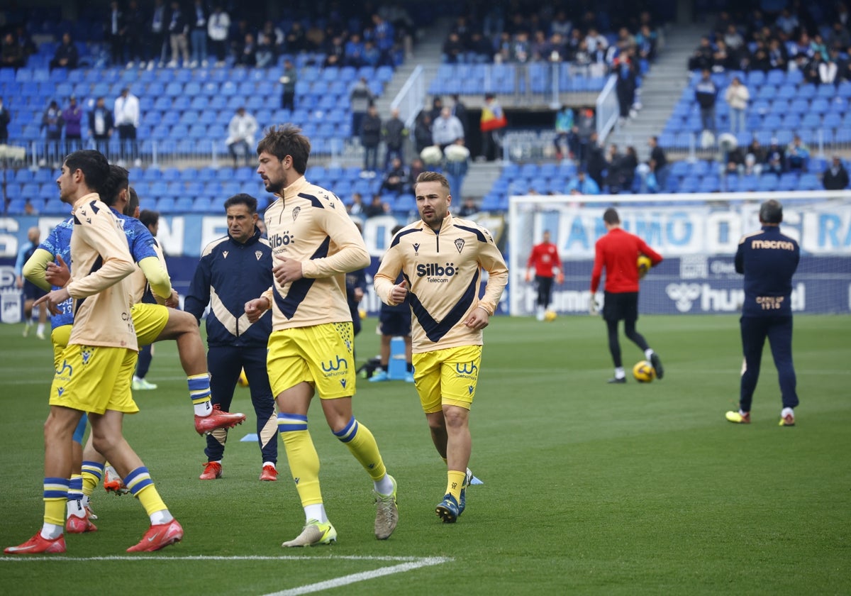 Ontiveros fue señalado desde el calentamiento en el estadio malagueño.