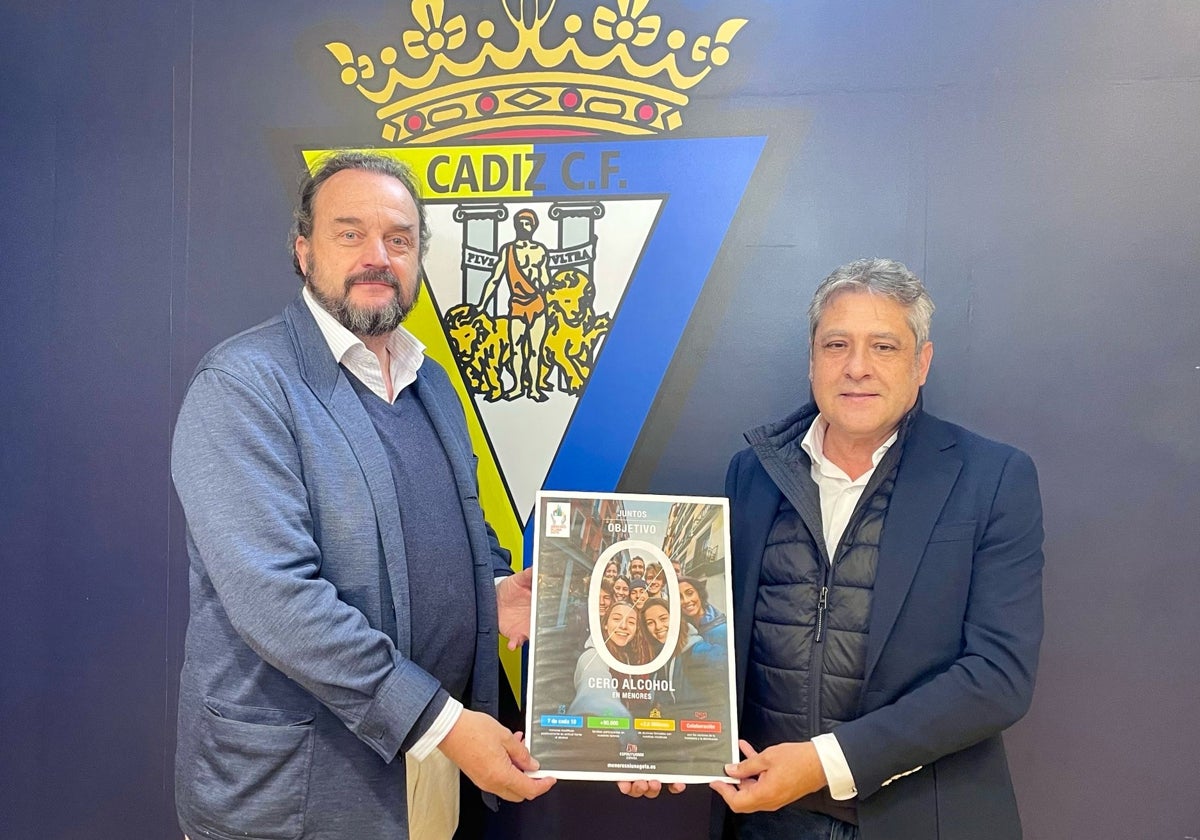 El Cádiz CF se suma a la lucha contra el consumo de alcohol por parte de los menores.