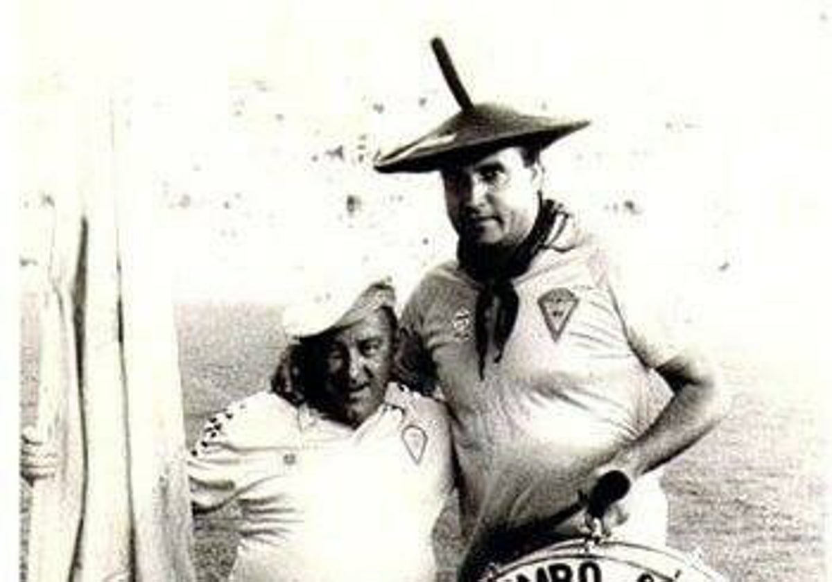 Macarty y Manolo, en los años 80.
