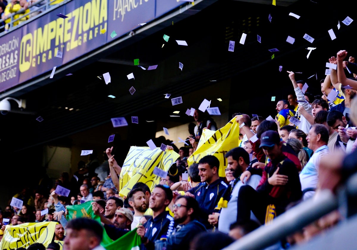Protesta por la labor de los dirigentes del Cádiz CF.