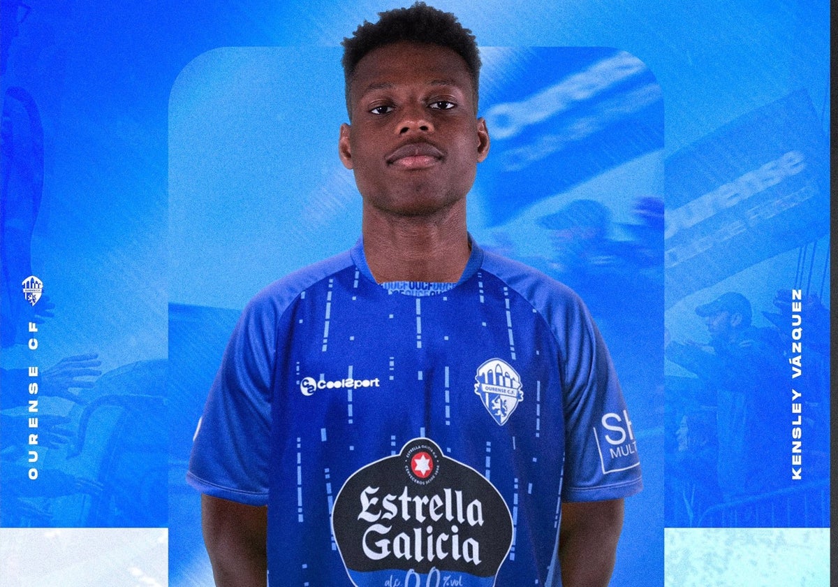 Kensley Vázquez, nuevo delantero del Ourense CF.