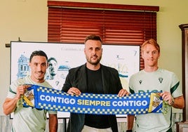 Álex Fernández, Iza Carcelén y un objetivo en común: «Devolver al Cádiz donde se merece»