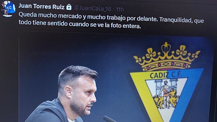 Juan Cala a través de su cuenta personal en la red social 'X'.