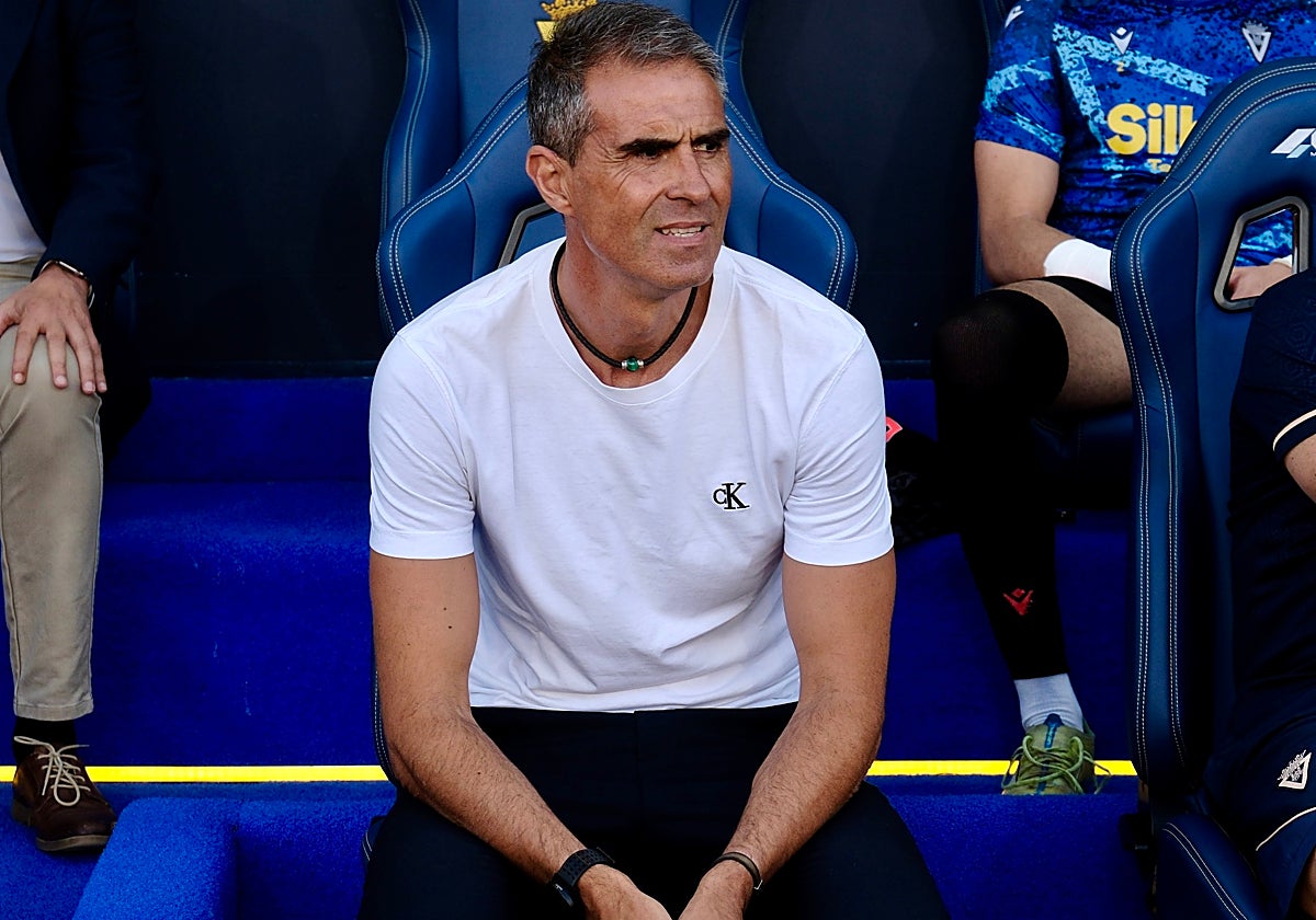 Gaizka Garitano, entrenador del Cádiz CF.