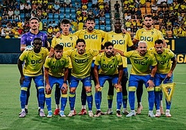 Las alineaciones oficiales del Cádiz - Mirandés